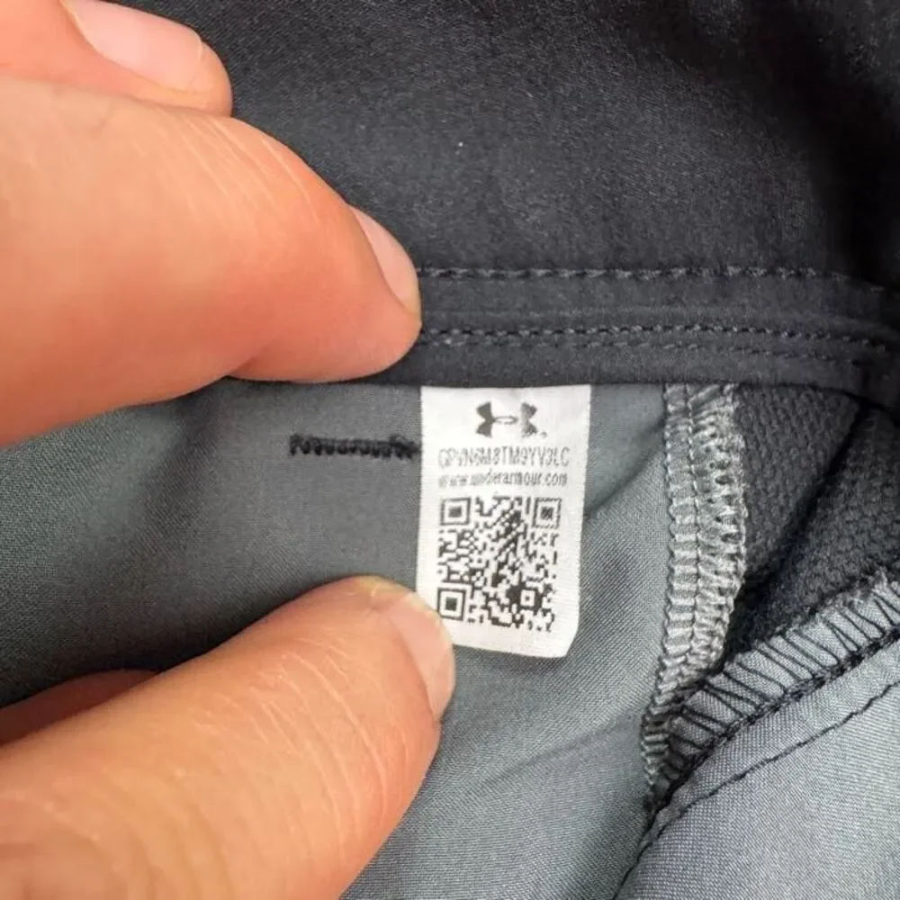 Under Armour Golf Performance Chino Shorts Mens 40 Black Flat Front Active Prep